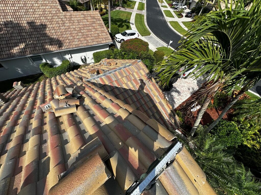 Marzo Roofing crew installing a new roof in Florida