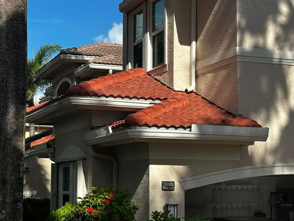 Tile roof project on the Treasure Coast